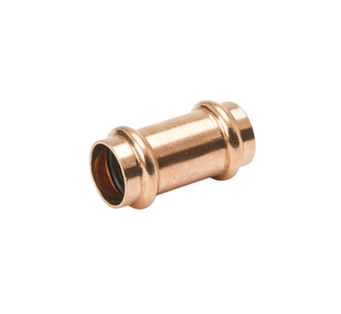 Mueller PF10150 2" Copper Small Coupling With Staked Stop (P X P)