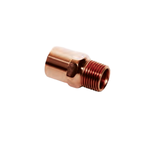 Mueller PF01434 1/2'' x 3/4'' Copper Small Male Street Reducing Adapter (FTG X MPT)