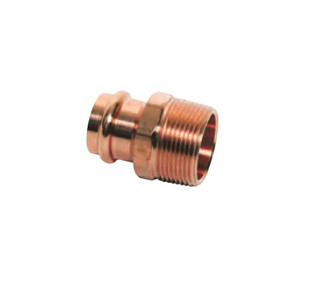 Mueller PF01132 1/2'' X 3/8'' Copper Small Male Reducing Adapter (P X MPT)