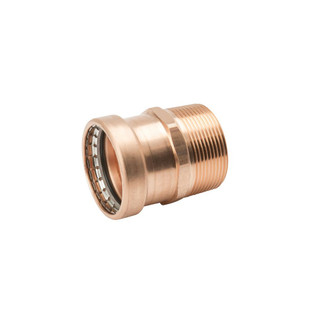 Mueller PF01196 2 1/2" Copper Large Male Adapter (P X MPT)