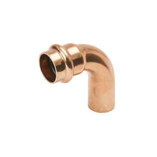 Mueller PF02344 1" Copper 90° Small Short Radius Street Elbow (FTG X P)