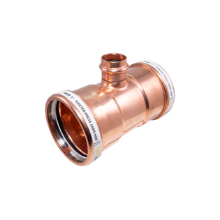 Apollo 10077780 ApolloPress 811R.XL 4" X 4" X 1 1/2" Copper Press Large Diameter Reducing Tee (P X P X P)