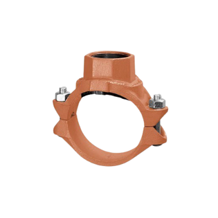 Gruvlok 390171288 4" X 2" 7045 Grooved Clamp-T With FPT Branch