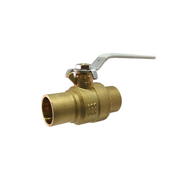 Milwaukee Valve UPBA-485B-114 1 1/4" Sweat Brass Domestic Ball Valve (Lead Free)