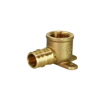 Everflow WPDL0012-NL 1/2" F1960 X 1/2" FIP Brass Drop Ear Elbow (Lead Free)