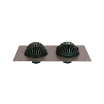 Josam 22203-Z 3" No Hub Combination Roof Drain And Overflow Drain