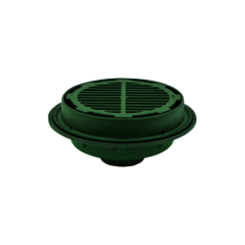 Josam 32203-Z-SD 3" No Hub Shallow Floor Drain With 12 5/8" Special Duty Round Top