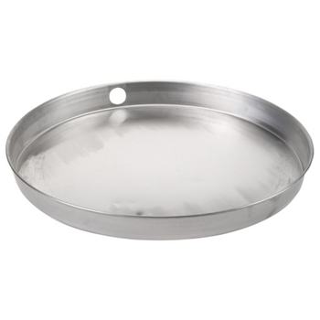 IPS 87010 26" ID X 28" OD Aluminum Water Heater Pans Pan with Pre-drilled 1" x 1 ½" PVC Drain Connection