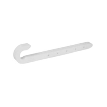 Piers JH004 4" Plastic J-Hook With Nail