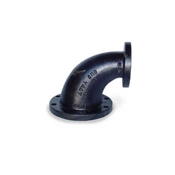 SCI 4319001718 4" X 3" Ductile Iron Flanged 90° Reducing Elbow Class 150