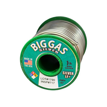 Big Gas SLF 1LB Spool Silver LF+ Wire Solder - Made In The USA