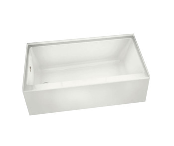 Maax 105735-R-000-001 Rubix 6632 Acrylic Alcove Right-Hand Drain Bathtub in White (65 3/4" x 32" x 18 1/2")