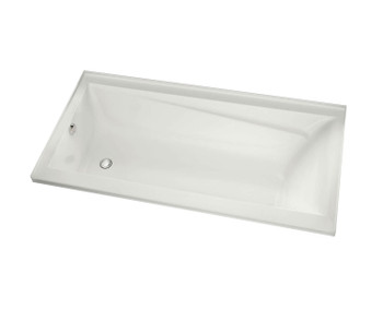 Maax 105816-L-000-001 Exhibit 6036 IF Acrylic Alcove Left-Hand Drain Bathtub in White (59 7/8" x 36" x 18")