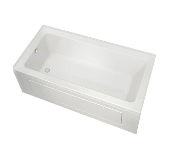 Maax 106204-R-000-001 Pose 6632 IF Acrylic Alcove Right-Hand Drain Bathtub in White(65 3/4" x 31 3/4" x 23 1/2")