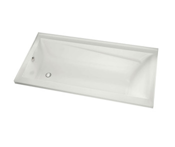 Maax 106220-R-000-001 Exhibit 6632 IF Acrylic Alcove Right-Hand Drain Bathtub in White (65 7/8" x 32" x 18")