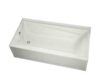 Maax 106221-R-000-001 Exhibit 6632 IFS Acrylic Alcove Right-Hand Drain Bathtub in White (65 7/8" x 32" x 18")