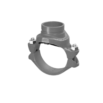 Gruvlok 390177517 5" X 2" 7046 Grooved Galvanized Clamp-T & Grooved Branch