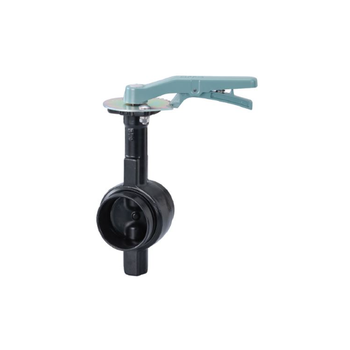 Kitz 4244L-400 4" Grooved Nylon Coated Ductile Iron EPDM Coated Disc Lever Butterfly Valve (Lead Free)