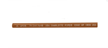 Charlotte Pipe 16075 Edge HP Iron 3" X 10" No-Hub Pipe (HP NH 2)