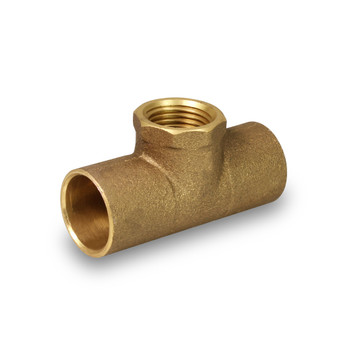 Everflow CCFT2234-NL 2" X 2" X 3/4" C X C X F Cast Brass Reducing Tee (Lead Free)