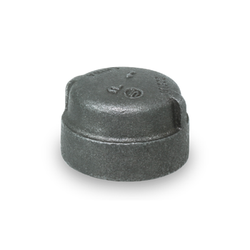 Everflow BXCA0200 2" XH Black Malleable Cap Class 300