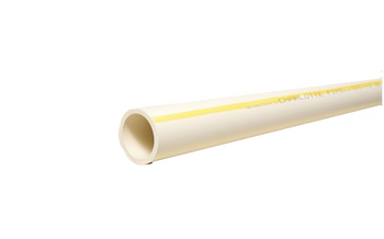 Charlotte Pipe 05146 1" X 10' FlowGuard Gold Plain End SDR 11 CPVC Copper Tube Size Pipe