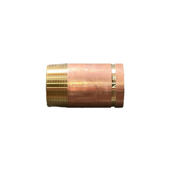 Everflow 4" X 6" Brass Threaded X Grooved Nipple