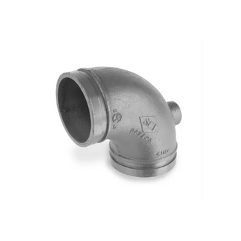 SCI 4327001604 3" COOPLOK Galvanized Grooved 90° Drain Elbow