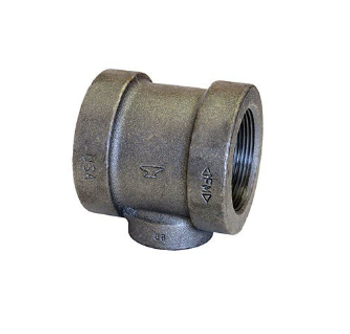 Anvil 0300078409 2-1/2" X 2-1/2" X 4" Black Cast Iron Reducing Tee (Domestic)