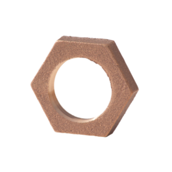 Merit Brass 2 1/2" Leaded Red Brass Hex Locknut NPSL Class 125