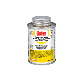 Oatey 31910 4 Oz. FlowGuard Gold 1-Step Yellow Cement