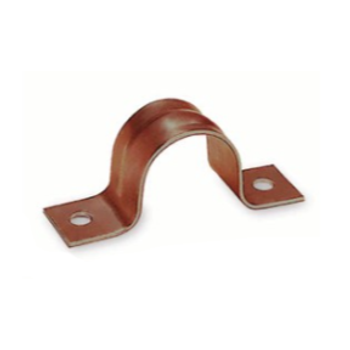 Piers PPS-CC2 2" Copper Coated Steel 2 Hole Pipe Strap 22 Gauge