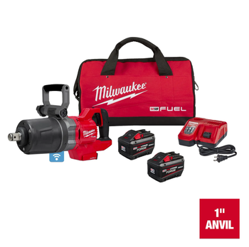 Milwaukee 2868‑22HD - M18 FUEL 1″ D‑Handle High Torque Impact Wrench Kit with ONE‑KEY