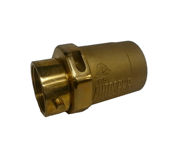 Wilson & Cousins HF325-F-PB-NST – 3″ FNPT × 2½″ NST Hose Swivel Female Check Snoot, Polished Brass