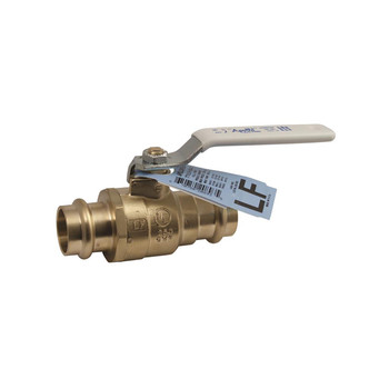 Apollo 77VLF10301 1/2" 2 x Press Lead-Free DZR Brass Full Port Ball Valve, 300 PSI