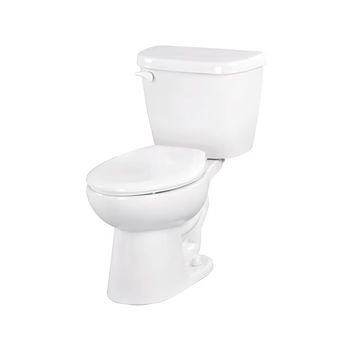 Gerber Maxwell GMX20912 1.6 GPF 12" Rough-In Two-Piece Elongated Toilet, White (Seat Not Included)