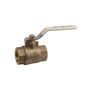 Apollo 94ALF10601A 1-1/4" 2 x FNPT Lead-Free Forged Brass Full Port Ball Valve, 600 PSI
