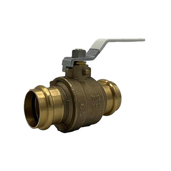 Apollo 94VLF10801B 2" 2 x Press Lead-Free Brass Full Port Ball Valve, 250 PSI