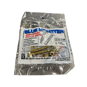 Mill-Rose Blue Monster 73065 5/16" x 2-1/4" Advantage Closet Bolt Kit, Solid Brass