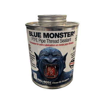 Mill-Rose Blue Monster 76005 1 pt 16 fl. oz Heavy-Duty Industrial Grade Pipe Thread Sealant with PTFE