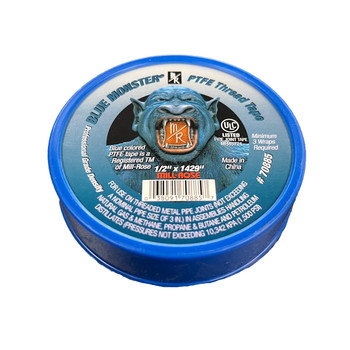 Mill-Rose Blue Monster 70885 1/2" x 1,429" PTFE Thread Seal Tape