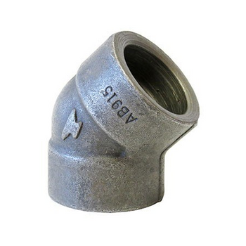 Anvil 362013401 1" Class 3000 Forged Steel Socket Weld 45° Elbow