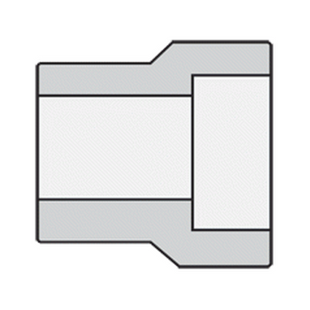 Anvil 362218406 2-1/2" x 1" Class 3000 Forged Steel Socket Weld Reducer Insert