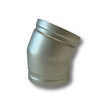 GroovJoint 46243040 3" Grooved SCH40 304 Stainless Steel 22-1/2° Elbow