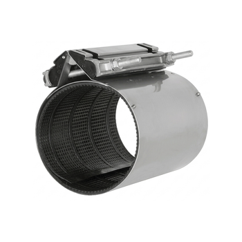 HYMAX 227-56-0469-10 Wide Range Pipe Repair Clamp 16"/18" (18.48"-20.08") OD 24" Length 150 psi Stainless Steel