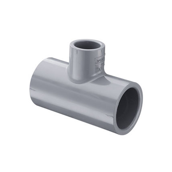 Spears 6" x 6" x 2" 801-528 PVC Reducing Tee Sch 80 Gray (Socket)