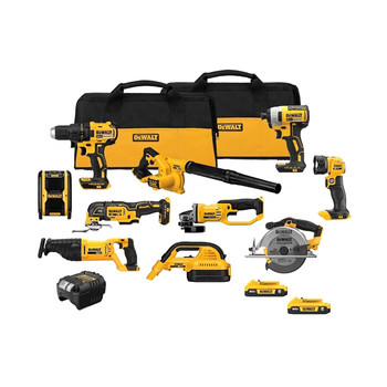 Dewalt DCK1021D2 20V MAX Lithium-Ion 10-Tool Cordless Combo Kit