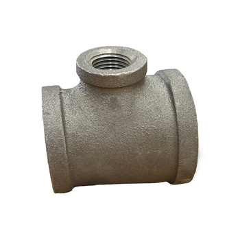 Everflow BMRT2018 2" X 1 1/2" X 1 1/4" Black Malleable Reducing Tee