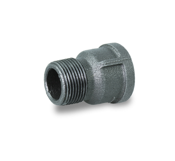 Everflow BMEP0200 2" Black Malleable Extension Piece