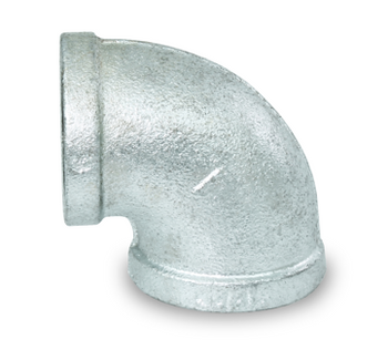 Everflow GMNL0100 1" Galvanized Malleable 90° Elbow